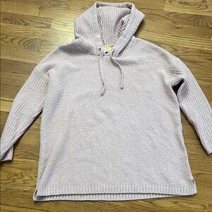 Pure Jill by J. Jill cozy Knit Hoodie in Light Pink size PS